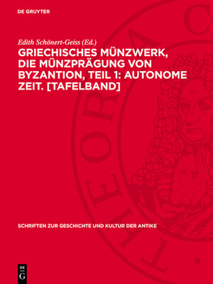 cover image of Griechisches Münzwerk, Die Münzprägung von Byzantion, Teil 1